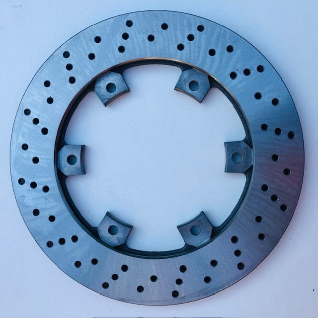 Oke 200dia x 12mm Cross Drilled - Vented Brake Disc