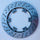 Oke 200dia x 12mm Cross Drilled - Vented Brake Disc