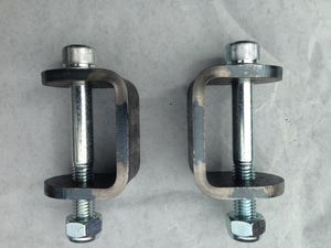 Pair Stub Axle Yokes for DIY Go Kart - Drift Trike - Trolley - Toylander