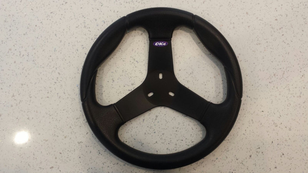 Oke Premium Kart Round Steering Wheel 300mm Diameter